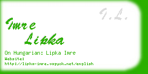 imre lipka business card